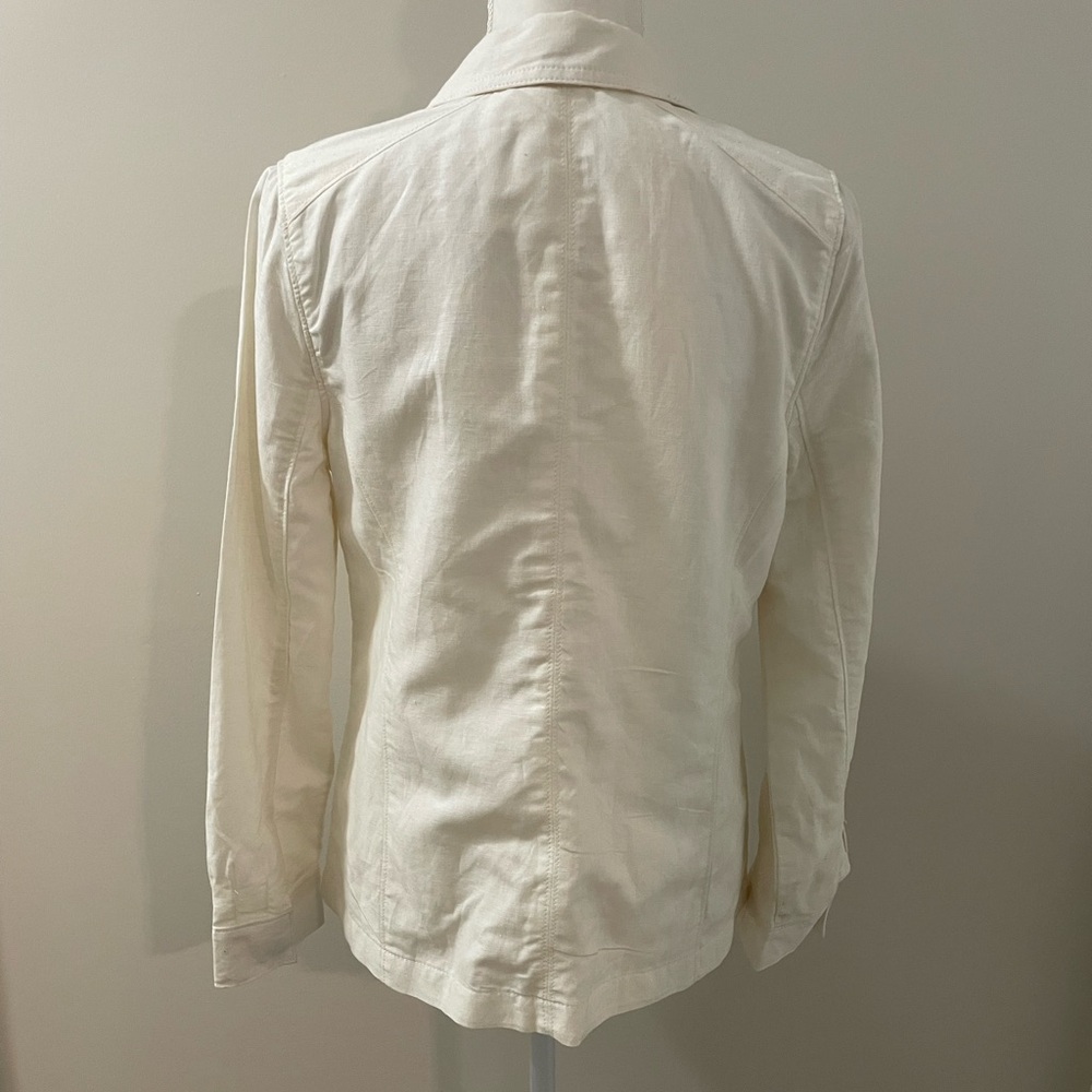 Banana Republic linen utility jacket w/ tags SMALL - Picture 4 of 10